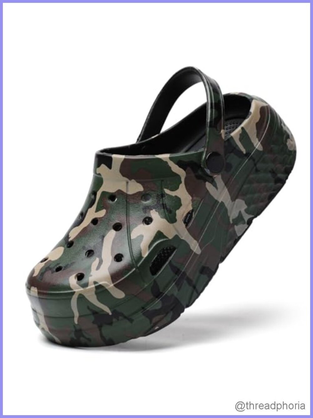 Women's Platform Clogs - Slip On Waterproof Garden Sandals with Removable Insole